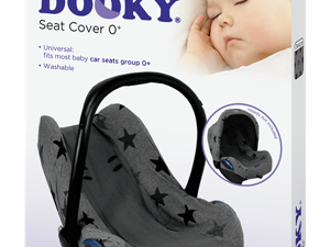 dooky dooky design seat cover grijs sterren ❤